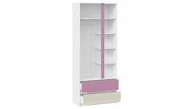 Шкаф для одежды комбинированный «Сканди» Дуб Гарден/Белый/Лиловый в Алдане - aldan.katalogmebeli.com | фото 3