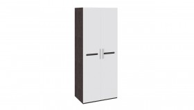 Шкаф для одежды с 2-мя дверями «Фьюжн» Белый глянец/Венге Линум в Алдане - aldan.katalogmebeli.com | фото