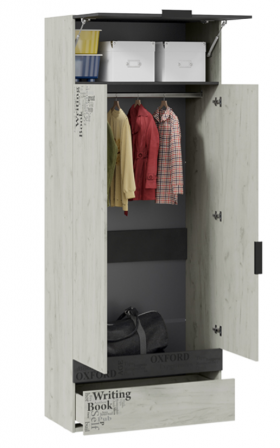 Шкаф комбинированный для одежды «Оксфорд-2» в Алдане - aldan.katalogmebeli.com | фото 2