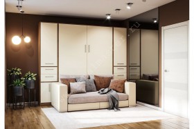 Шкаф-кровать с диваном Злата в Алдане - aldan.katalogmebeli.com | фото 1