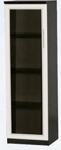 Шкаф нижний со стеклодверью ДЛЯ ГОСТИНОЙ ШНС-450 Венге/Дуб выбеленный в Алдане - aldan.katalogmebeli.com | фото