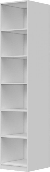 Шкаф ШР-1 зеркало, левый, Вива (Белый/Белый глянец/Платина) в Алдане - aldan.katalogmebeli.com | фото 2