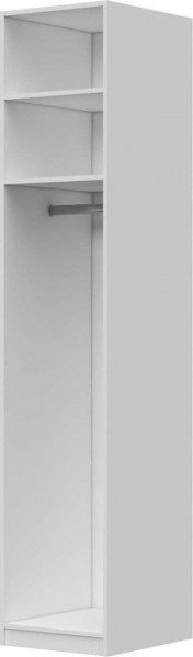 Шкаф ШР-1 зеркало, правый, Вива (Белый/Белый глянец/Платина) в Алдане - aldan.katalogmebeli.com | фото 2
