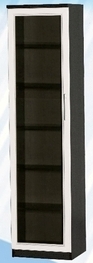 Шкаф средний со стеклодверью ДЛЯ ГОСТИНОЙ ШСС-450 Венге/Дуб выбеленный в Алдане - aldan.katalogmebeli.com | фото