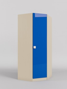 Шкаф угловой (угловая секция) Скай люкс (Синий/корпус Клен) в Алдане - aldan.katalogmebeli.com | фото 1