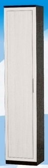 Шкаф высокий ДЛЯ ГОСТИНОЙ ШВ-450 Венге/Дуб выбеленный в Алдане - aldan.katalogmebeli.com | фото