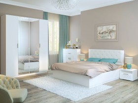 Спальня Тиффани (Белый текстурный) в Алдане - aldan.katalogmebeli.com | фото