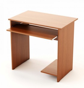 Компьютерный стол Малый упрощённый (Беленый дуб) в Алдане - aldan.katalogmebeli.com | фото 2