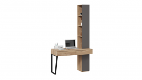 Стол письменный со шкафом комбинированным (настольным) «Порто» в Алдане - aldan.katalogmebeli.com | фото