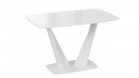 Стол раздвижной «Фабио» Тип 1 Белый в Алдане - aldan.katalogmebeli.com | фото 4