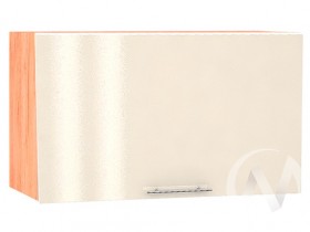 Валерия-М Шкаф верхний горизонтальный 600, ШВГ 600 (Ваниль глянец/корпус дуб крафт золотой) в Алдане - aldan.katalogmebeli.com | фото