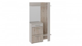 Шкаф для одежды «Нуар» тип 1 Фон серый/Дуб сонома в Алдане - aldan.katalogmebeli.com | фото 2