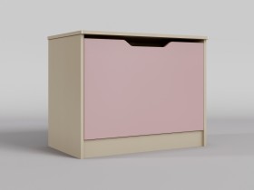 Ящик для игрушек Грэйси (Розовый/корпус Клен) в Алдане - aldan.katalogmebeli.com | фото