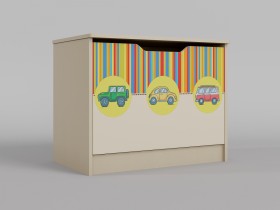 Ящик для игрушек Клаксон (Бежевый/корпус Клен) в Алдане - aldan.katalogmebeli.com | фото