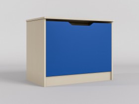 Ящик для игрушек Скай (Синий/корпус Клен) в Алдане - aldan.katalogmebeli.com | фото