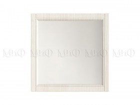 Зеркало Гармония (Белый/Белый глянец) в Алдане - aldan.katalogmebeli.com | фото
