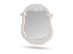Зеркало настенное Мария (Белый глянец) в Алдане - aldan.katalogmebeli.com | фото