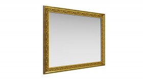Зеркало навесное "Айрум"/(дуб кальяри / профиль: золото с орнаментом) в Алдане - aldan.katalogmebeli.com | фото